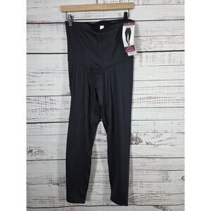 Curveez High Waist Shapewear Leggings Black Tummy Control Compression XL NWT